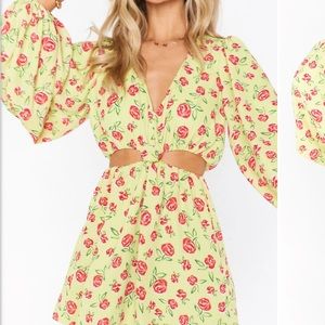 Show me your mumu - Christina mini dress in citrine floral